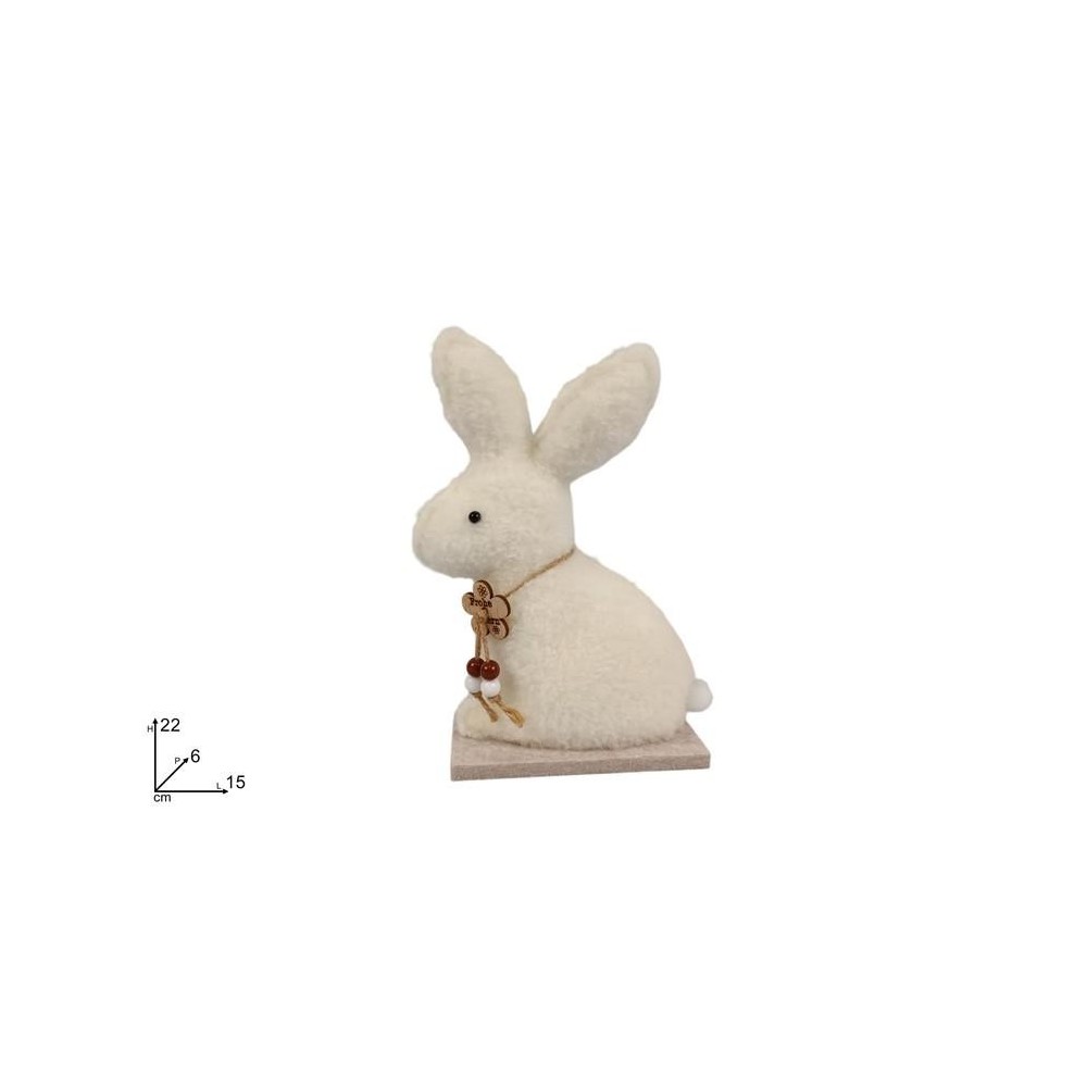 CONIGLIO PELLICCIA 22CM C  BASE